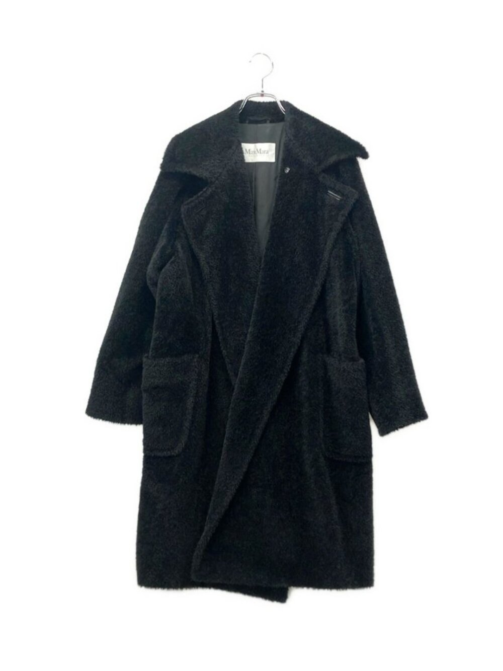 Max Mara Coat Oversize Double Breasted Alpaca Egg Line Long Teddy Bear Icon